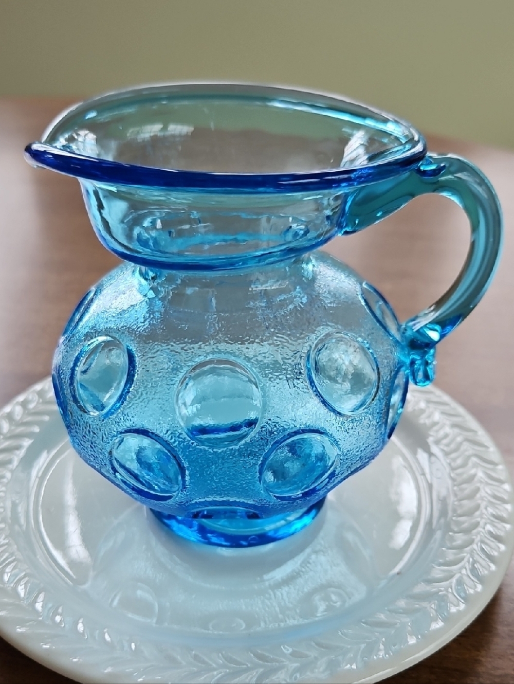 Kanawha Coin Dot Glass Pitcher